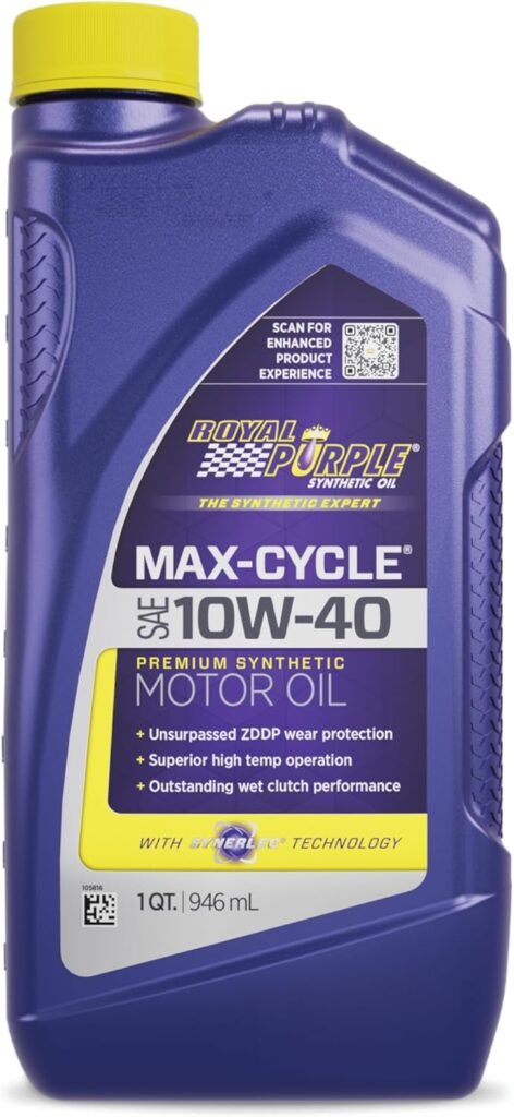  Royal Purple 10W-40 High-Performance Motorcycle Oil